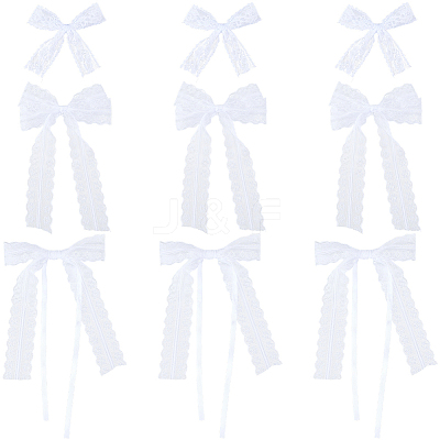 30Pcs 3 Styles Bowknot Polyester Ornament Accessories DIY-SP0004-78-1