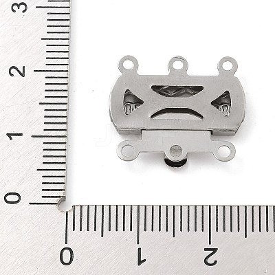 304 Stainless Steel Box Clasps STAS-M084-02A-P-1