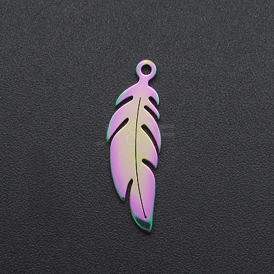 Ion Plating(IP) 201 Stainless Steel Pendants STAS-R111-JA549-1