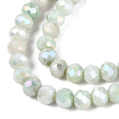 Ombre Effect Dyed Glass Beads Strands GLAA-C023-02-C22-1