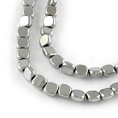 Electroplated Non-magnetic Synthetic Hematite Beads Strands G-R259-51H-1