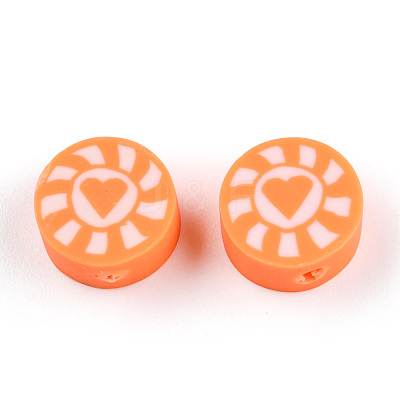Handmade Polymer Clay Beads CLAY-T019-15H-1