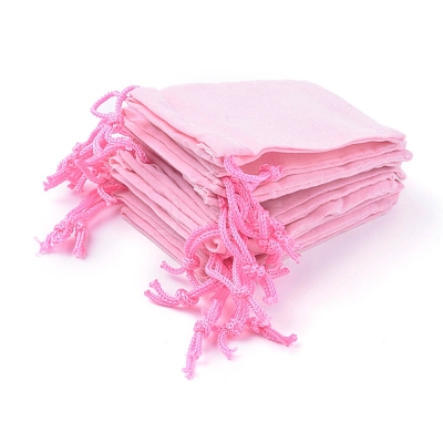 Velvet Cloth Drawstring Bags TP-C001-70X90mm-1-1
