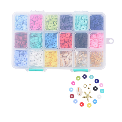 Handmade Polymer Clay Beads CLAY-JP0001-03-8mm-1