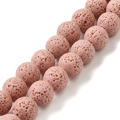 Natural Lava Rock Bead Strands G-L435-03-8mm-19-1