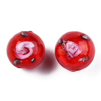 Handmade Lampwork Beads Strands LAMP-N021-45D-1