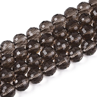 Transparent Glass Bead Strands GLAA-R095-10mm-36-1