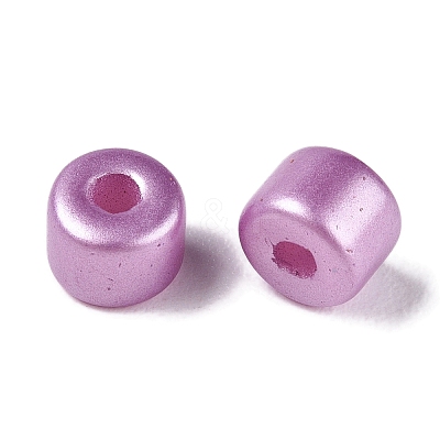 Baking Paint Pearlized Glass Seed Beads SEED-T008-03L-1