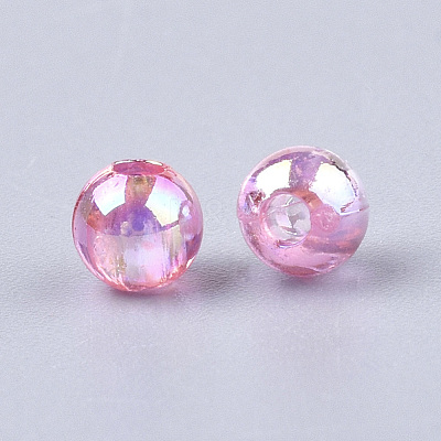 Transparent Plastic Beads X-OACR-S026-10mm-M-1