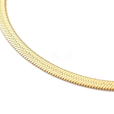 Ion Plating(IP) 304 Stainless Steel Herringbone Chain Bracelet for Men Women BJEW-E058-01A-G-1