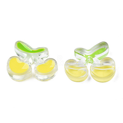 Transparent Acrylic Enamel Beads LS-TACR-N012-006G-1