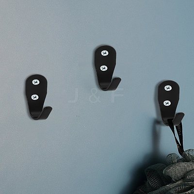 Iron Wall Mounted Coat Hook Hangers AJEW-WH0348-684-1