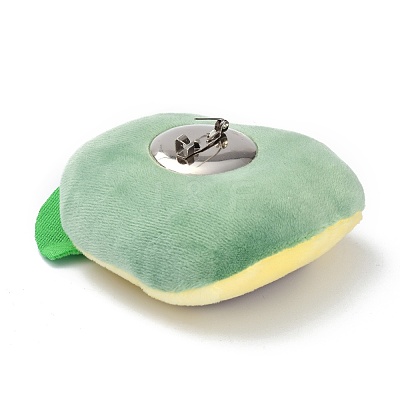 Cartoon Avocado Non Woven Fabric Brooch JEWB-Z001-01-1