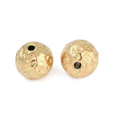 Textured 316 Surgical Stainless Steel Beads STAS-M106-01F-G-1