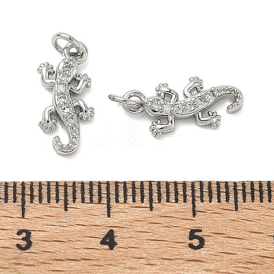SHEGRACE Brass Micro Pave Cubic Zirconia Pendants XGRQ3D743-461P-1