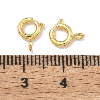 Brass Spring Ring Clasps KK-G557-01A-G-1