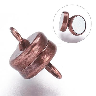 Brass Magnetic Clasps with Loops KK-P114-07R-1