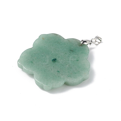 Natural Green Aventurine Big Pendants G-B040-01P-06-1