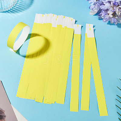 Luminous Paper Disposable Wristbands BJEW-TAC0075-001E-1