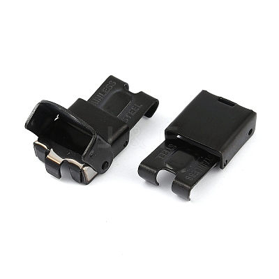 Ion Plating(IP) 201 Stainless Steel Watch Band Clasps STAS-C006-1-02B-1