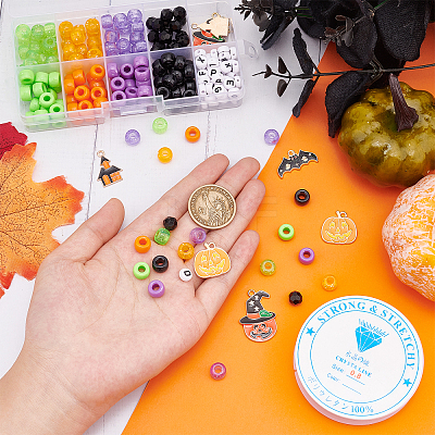 DIY Halloween Bracelet Making Kit for Children DIY-NB0006-93-1