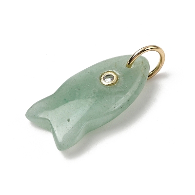 Natural Green Aventurine Pendants G-A297-01G-07-1