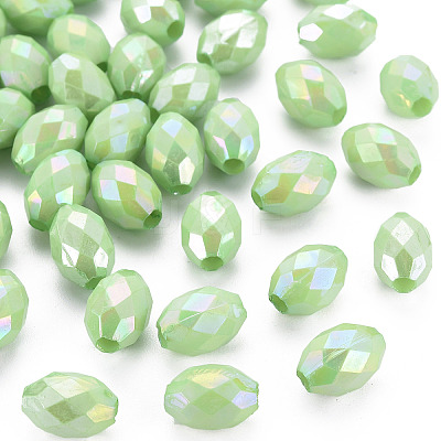 Opaque Acrylic Beads TACR-S153-32I-01-1