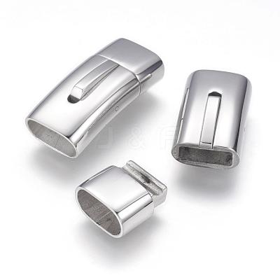 Tarnish Resistant 304 Stainless Steel Bayonet Clasps STAS-G143-31A-1