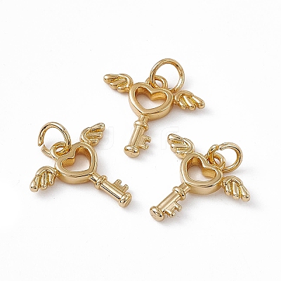 Rack Plating Brass Pendants KK-M236-11G-1