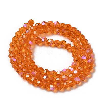 Electroplate Transparent Glass Beads Strands LS-EGLA-A035-T4mm-L05-1