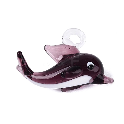 Handmade Lampwork Pendants LAMP-N034-23D-1