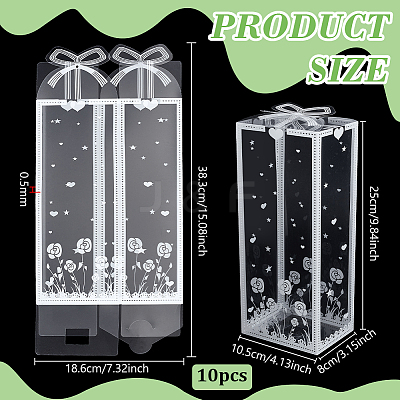 Printed Transparent PVC Packaging Boxes CON-WH0816-010A-1