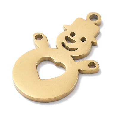 Christmas Theme 304 Stainless Steel Pendants STAS-R003-04G-01-1