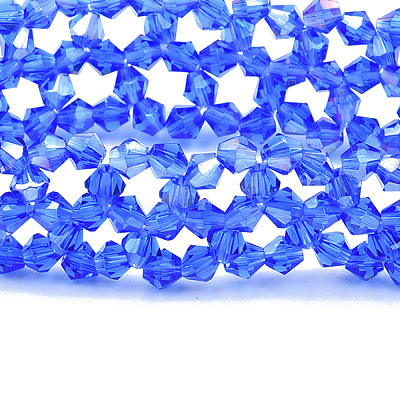 Bling Glass Beaded Stretch Bracelet BJEW-N018-03-05-1