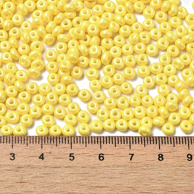 Baking Paint Luster Glass Seed Beads SEED-B001-04A-06-1
