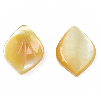Natural Yellow Shell Pendants SSHEL-S258-101B-1