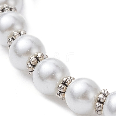 Glass Pearl Beaded Stretch Bracelets BJEW-JB09696-04-1