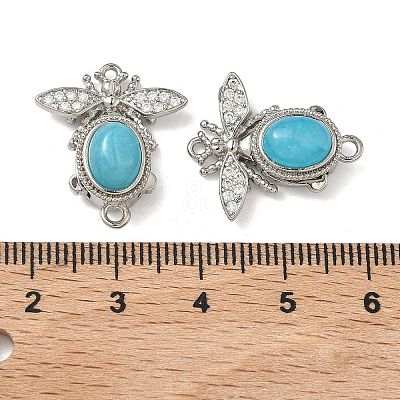 Brass Micro Pave Clear Cubic Zirconia Box Clasps KK-C075-43A-P-1