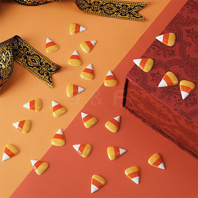 30Pcs Halloween Resin Cabochons CRES-SC0002-81-1