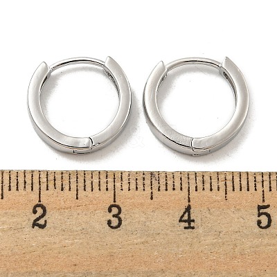 Brass Hoop Earrings EJEW-L211-08A-P-1