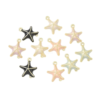 Alloy Enamel Connector Charms ENAM-G232-02G-1