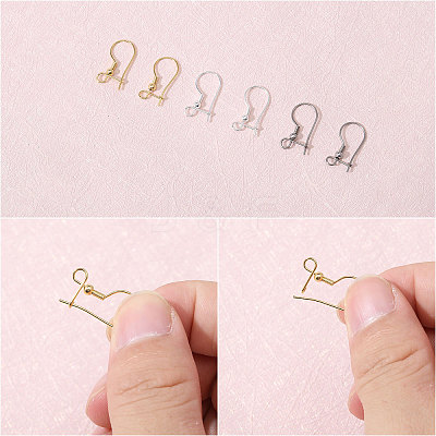 60Pcs 6 Styles 316 Surgical Stainless Steel Earring Findings STAS-CA0002-20-1