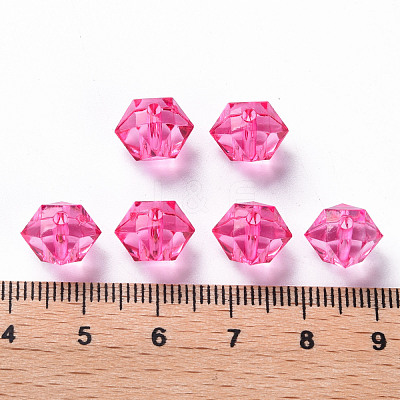 Transparent Acrylic Beads TACR-S154-15B-82-1