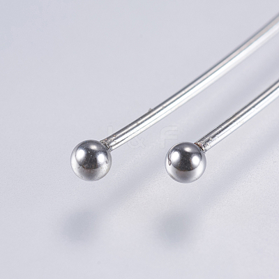 Tarnish Resistant 304 Stainless Steel Ball Head Pins X-STAS-F146-02P-40mm-1