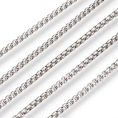 Tarnish Resistant 304 Stainless Steel Box Chains CHS-L017-07C-1