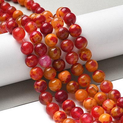 Natural Agate Beads Strands G-NH0001-G10-01-1