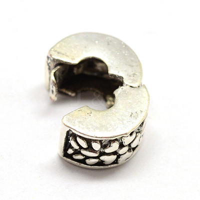 Alloy European Style Clasps PDLC-R001-18AS-1