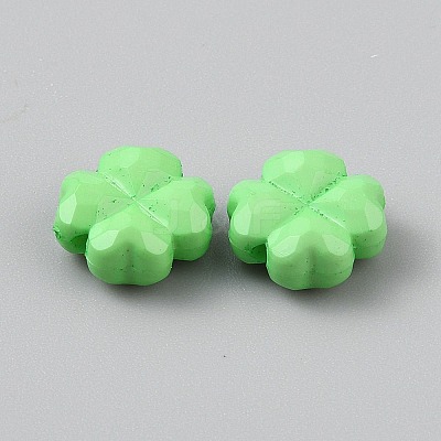 Opaque Acrylic Beads LS-SACR-WH0011-23-1
