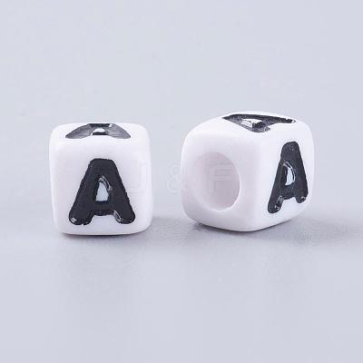 Letter Acrylic Beads PL37C9129-A-1