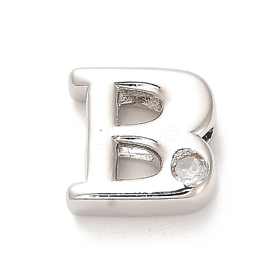 Rack Plating Brass Cubic Zirconia Beads KK-L210-008P-B-1